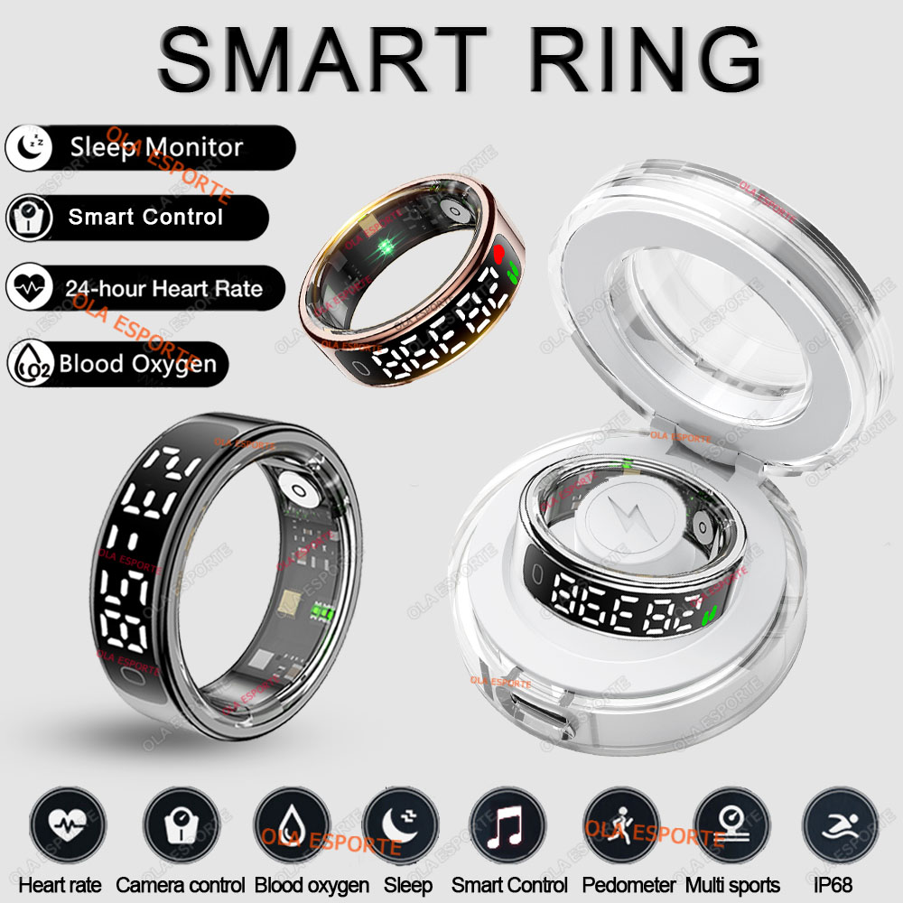 Smart Ring Health - Anillo inteligente R13 con pantalla táctil,