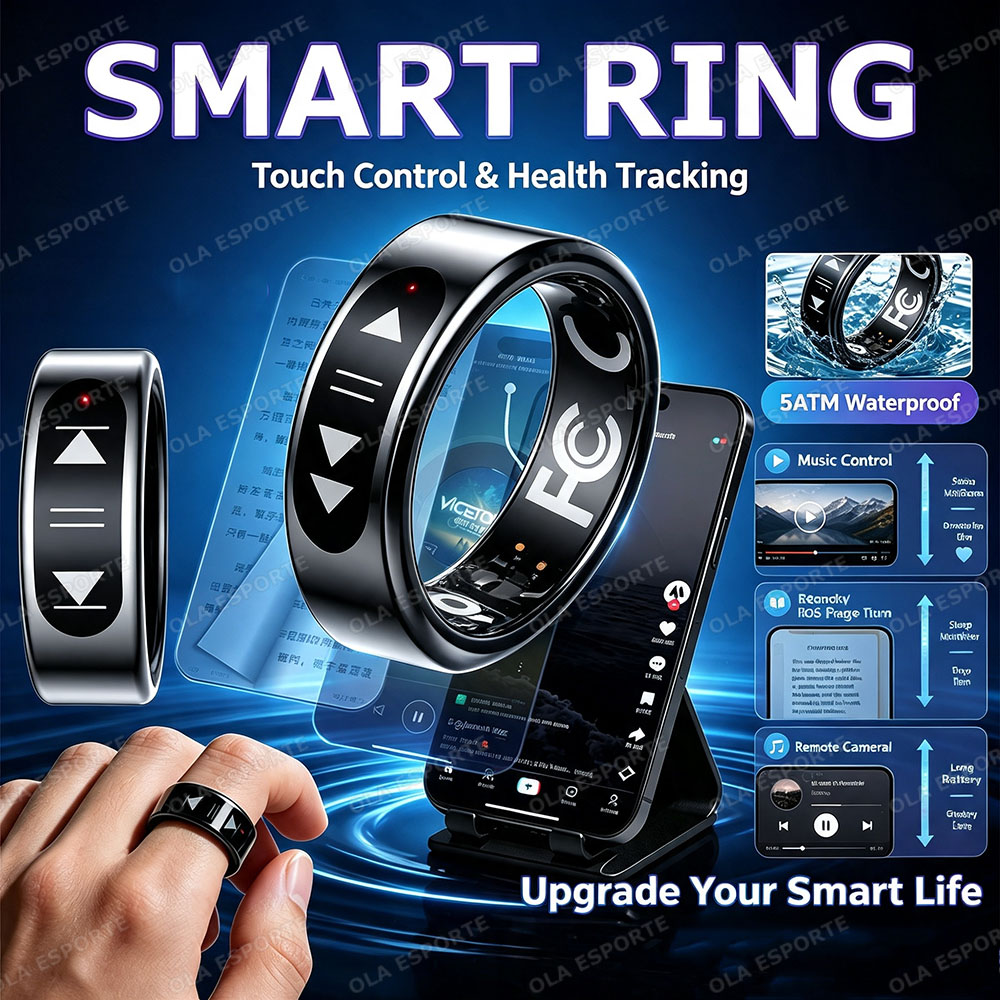 Smart Ring Health - Nuevo Anillo Inteligente con Control Táctil