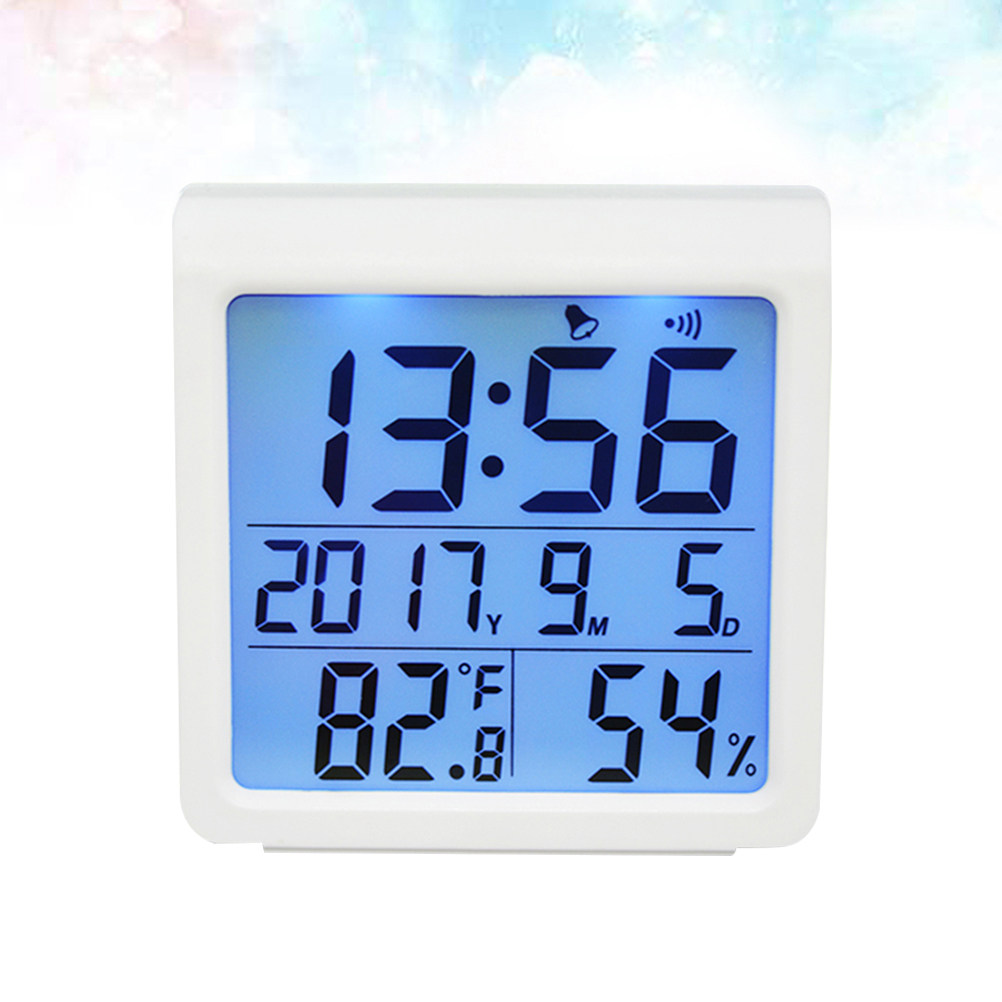 Digital Alarm Clock - Higrómetro Digital con Retroiluminación, Reloj Despertador