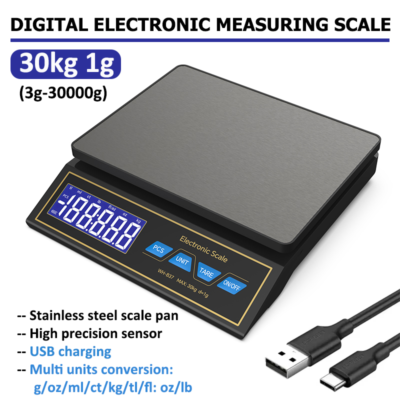 Electronics And Gadgets - Báscula de cocina Digital LCD, 30kg/1g,