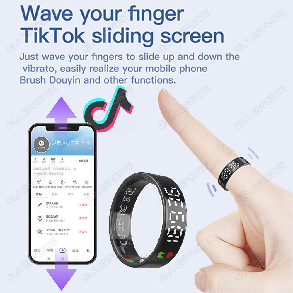 Anillo inteligente SR08 con ca - Smart Ring Health reseña y precio