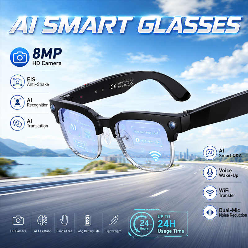 W630 HeyCyan Gafas Inteligente - Digital Alarm Clock reseña y precio