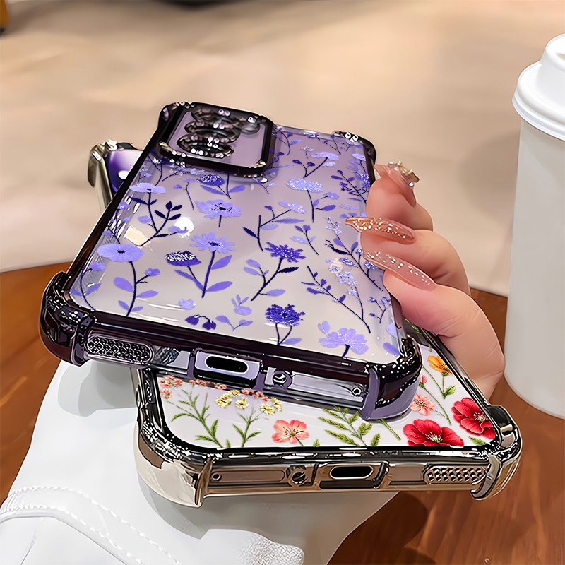Funda con diseño de flores en  - Vivo Y28 reseña y precio